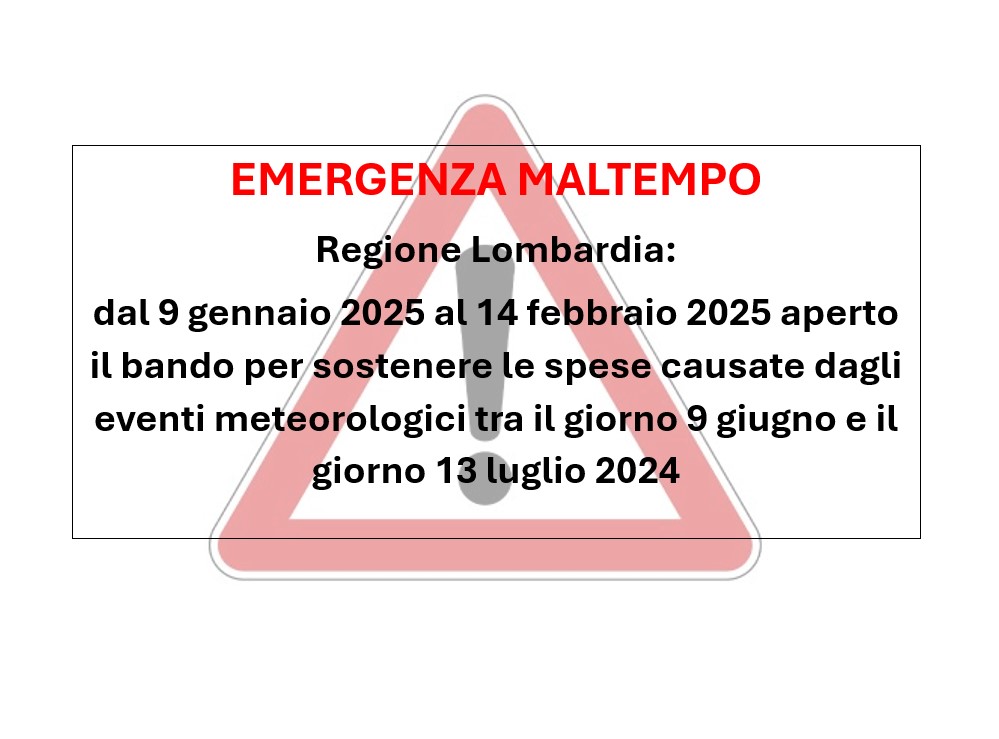 Immagine che raffigura Eventi meteorologici verificatisi nei giorni dal 9 giugno al 13 luglio 2024